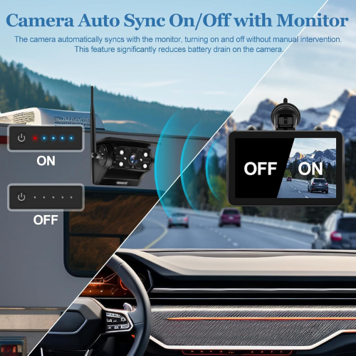 Magnetic Solar Wireless Backup Camera